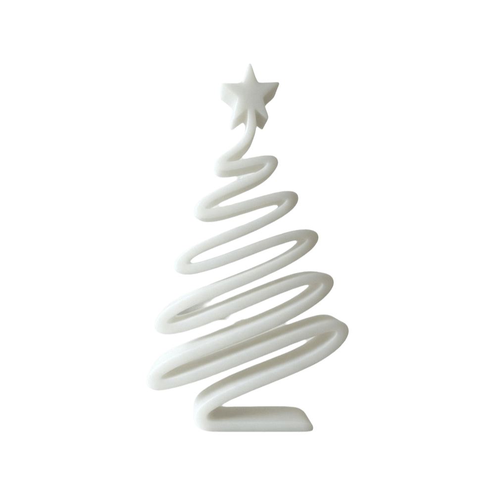 Home Xmas Decor Ideas - Простая 3D-печатная рождественская фигурка спиральной формы,