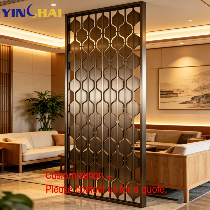 Room Divider Screen - Современная дизайнерская перегородка из нержавеющей стали