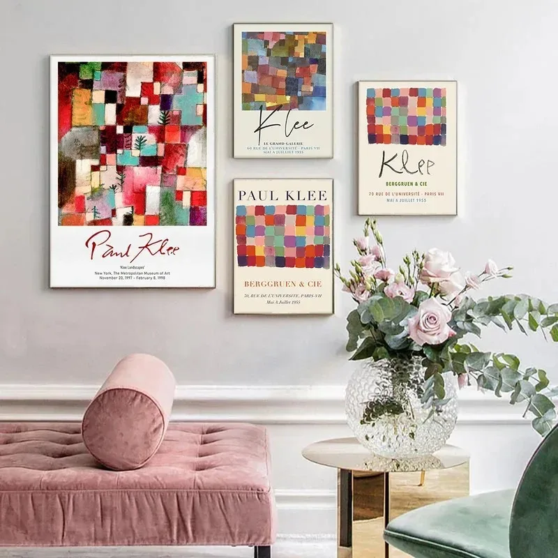 Home Decor Minimalist Style - Картины в стиле выставки Паула Клея: