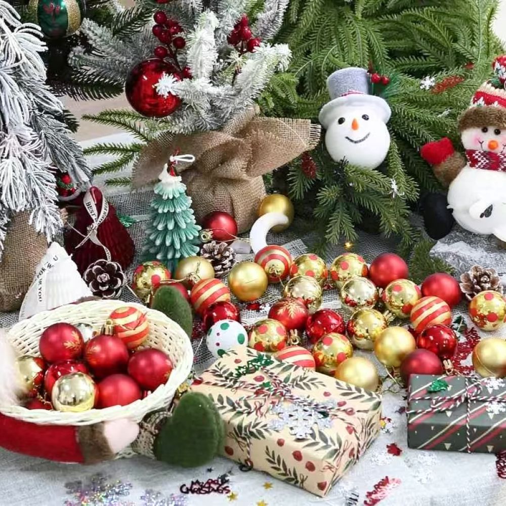 Home Xmas Decor Ideas - Набор подвесных шаров для украшения праздничной