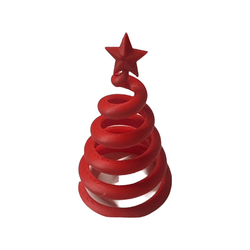Home Xmas Decor Ideas - 3D-печатная рождественская фигурка спиральной формы, художественное