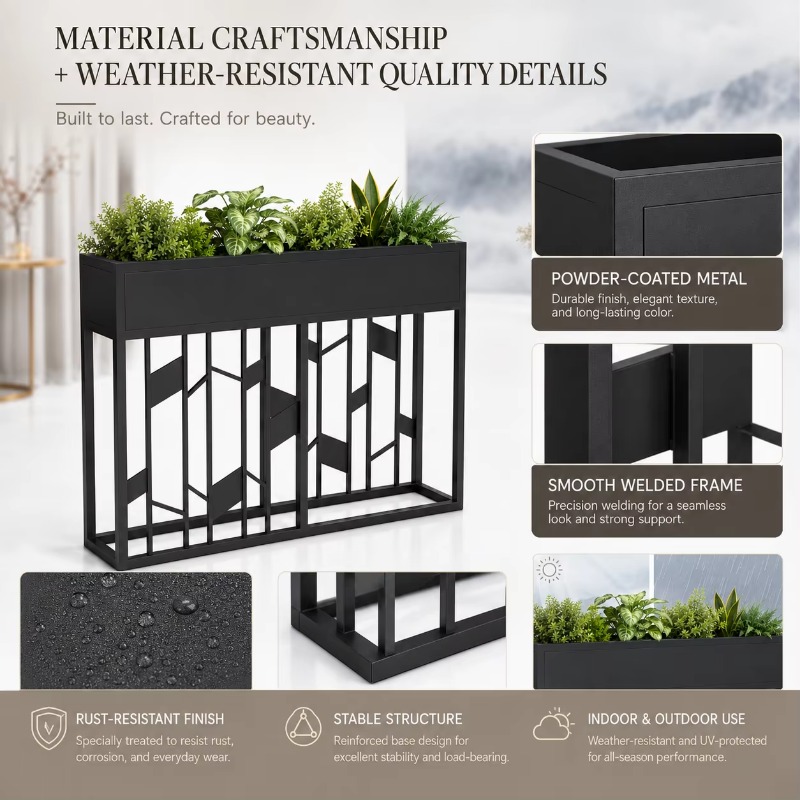 Матовый черный металлический я – обзор и цена Room Divider Screen